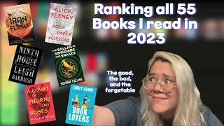 Ranking Every Book I read in 2023  A 55 Book Tier List [upl. by Dnalrah762]