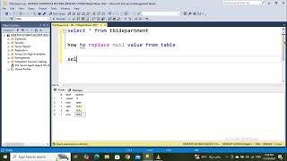 ISNULL function  How to replace null value from table in SQL [upl. by Linet]