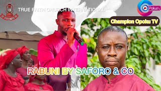 Snr Saforo leading Rabuni so so powerful song True Faith Church International [upl. by Ffilc125]