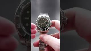 PARNIS Mens Automatic Watch Submariner 40mm Sapphire Glass Mechanical Parnis Green R30 [upl. by Beauvais]