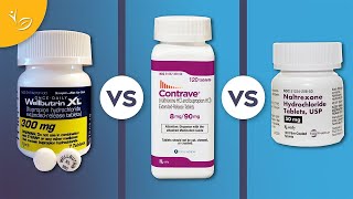 Bupropion vs Contrave vs Naltrexone Similarities and Differences [upl. by Noxid]