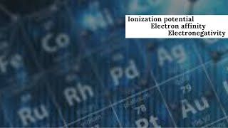 Ionization Energy Electron Affinity [upl. by Gnehs]