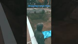 Installing a pool liner fyp [upl. by Assenej]