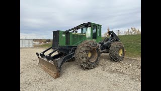 John Deere 748H Grapple 4x4 Skidder Stock 24JD05047001 [upl. by Treiber445]