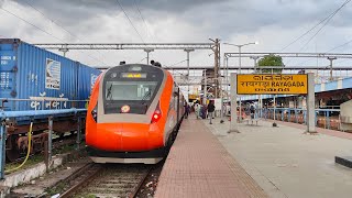 Vande Bharat Express  Train Announcement  Arrival  Rayagada  Train Videos  Visakhapatnam  Durg [upl. by Burd]