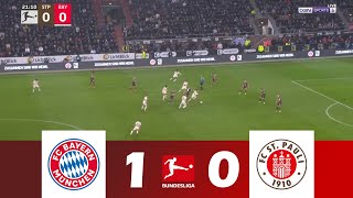 FC Bayern München gegen FC St Pauli 10  Bundesliga 202425  Spielen Höhepunkte [upl. by Assillem]