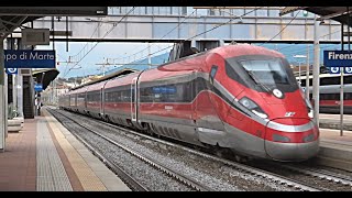 HD  Treni ETR400 Treno Frecciarossa 1000  ES AV FR in transito a Firenze Campo di Marte [upl. by Roselia]