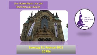 Invocavit Sonntag Gottesdienst 21 2 2021 [upl. by Enyal247]