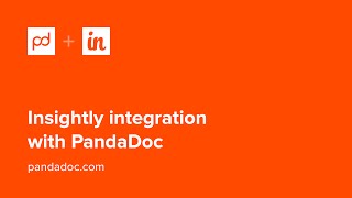 PandaDoc and Insightly Integration [upl. by Menashem]