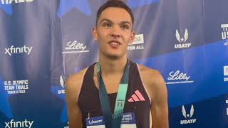 Hobbs Kessler Becomes First American Male To Qualify For Olympic 8001500 Since 1976 [upl. by Kristie744]