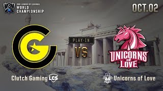 CG vs UOL  Play in stage day1 HL 1002  2019 Worlds Championship [upl. by Tenneb183]