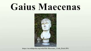 Gaius Maecenas [upl. by Donoho]