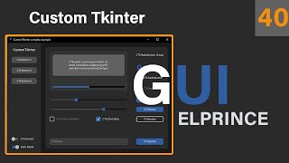 40 تصميم برنامج شات متكامل ج14 حل بعض المشاكل Custom Tkinter احتراف الواجهات بايثون [upl. by Epilihp]