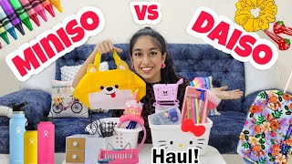 Miniso VS Daiso Haul🛍🎀🤩✨️  Riyas Amazing World [upl. by Yeldarb959]