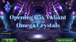 Opening 65x Valiant Omega CrystalsMCOC [upl. by Nylasor]