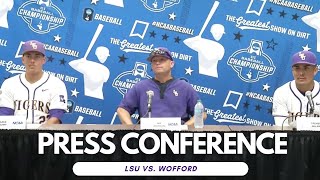 LSU Baseball vs Wofford  Postgame Press Conference 2024 NCAA Regional [upl. by Mairam622]