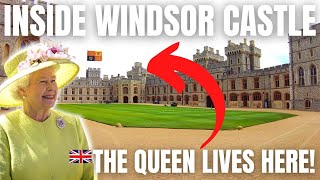 Inside Windsor Castle amp Windsor Tour England  RIP Queen Elizabeth [upl. by Ditzel]