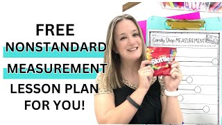 Review Nonstandard Units of Measurement  Free Lesson Plan for First Grade Measurement [upl. by Ihtraa]