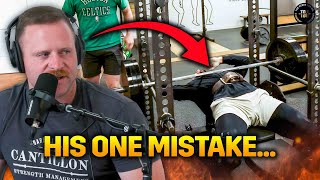 BENCH PRESS FAIL  Why You Cant Bench 315 [upl. by Saum233]