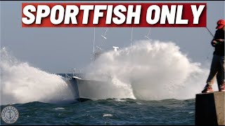 Sportfishing Yachts Running Through Manasquan Inlet  Sportfish Boats Compilation [upl. by Noizneb]