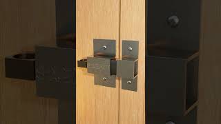 HeavyDuty Steel Gate Lock with PushButton Release System shorts short [upl. by Ahseka]