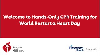 Learn HandsOnly CPR for World Restart A Heart Day [upl. by Sutniuq]