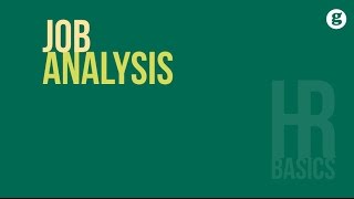 HR Basics Job Analysis [upl. by Ludwigg]