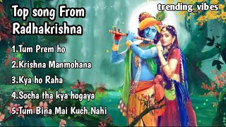 Top 5 Song From Radha krishna   Radha Krishna Serial  Best Krishna Bhajan sumellika [upl. by Adnalohs]