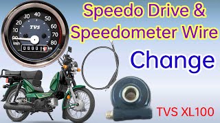 TVS XL 100 Speedometer Wire and Speedo Drive changing in Tamil [upl. by Aniroc396]