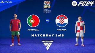 FC 24  Portugal vs Croatia  UEFA Nations League 2425 [upl. by Nref]