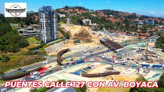 VOLANDO EN DRONE 4K  PUENTES CALLE 127 CON AVENIDA BOYACA [upl. by Giffard841]