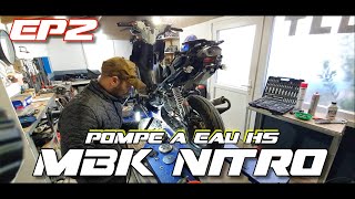 MBK NITRO Pompe à eau et joint de culasse EP2 [upl. by Ecnerewal499]