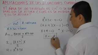 Aplicaciones con ecuaciones cuadráticas Ejemplo 3 [upl. by Heindrick]