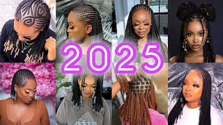 OMG‼️Latest Hair Braids Hairstyle For Black Women 2025  hairstyles hair hairstyle [upl. by Naenej739]