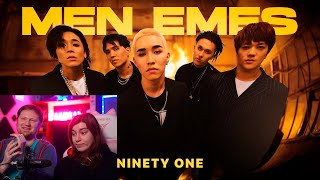 Реакция на NINETY ONE  MEN EMES  Official Music Video [upl. by Mishaan423]