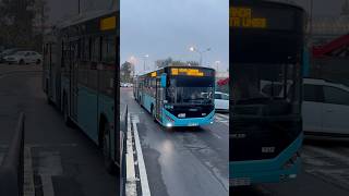 Articulatele Otokar 6801 și 6812 în Terminalul de Plecări al Aeroportului Otopeni pe linia 100 [upl. by Calder983]