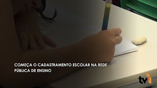 Começa o cadastramento escolar na rede pública de ensino [upl. by Pepito194]