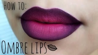 HOW TO OMBRE LIP TUTORIAL [upl. by Eeryn]