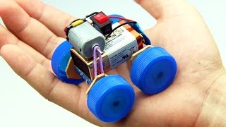 How to Make a Powered Car Very Simple  DIY Electric Mini Car [upl. by Nimesay]