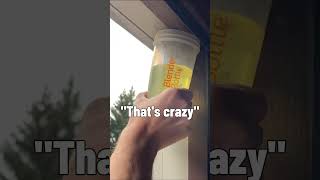 Guy uses a cup of gasoline to kill a wasp nest shorts [upl. by Irpak]