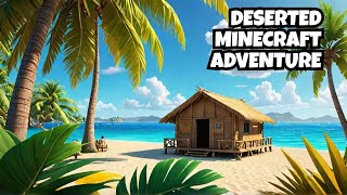 Minecraft but I SURVIVE on a DESERTED ISLAND [upl. by Rother389]