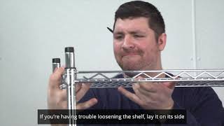 How to Disassemble Your Wire Shelving [upl. by Hedy65]