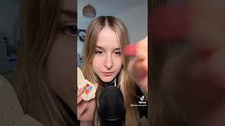 Doing your wooden make up 🪵💄 asmr asmrvideo asmrpersonalattention asmrsleep [upl. by Arretnahs]