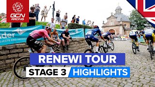 Muur van Geraardsbergen Provides Late Drama  Renewi Tour 2023 Highlights  Stage 3 [upl. by Ernst]