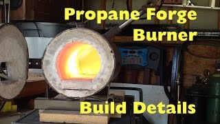 How To Make A Propane Blacksmith Forge Burner  Build Details  MSFN [upl. by Adaliah820]