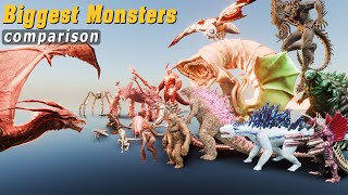 The Biggest Monsters In Cinema  3D Size Comparison [upl. by Charyl]