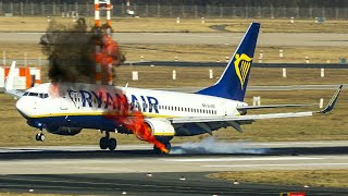 The Best Of RYANAIR HARD LANDING COMPILATION [upl. by Arok]