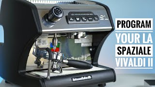 How to Program La Spaziale Vivaldi II Espresso Machine EXPLAINED [upl. by Nosaj]