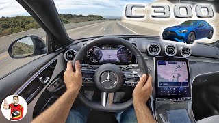 The 2022 MercedesBenz CClass isn’t a Taste of Luxury it’s the Full Meal POV Drive Review [upl. by Hickey]