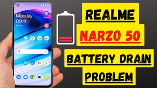 Realme Narzo 50 Battery Drain Problem Fix  Increase Battery Life [upl. by Blunt]